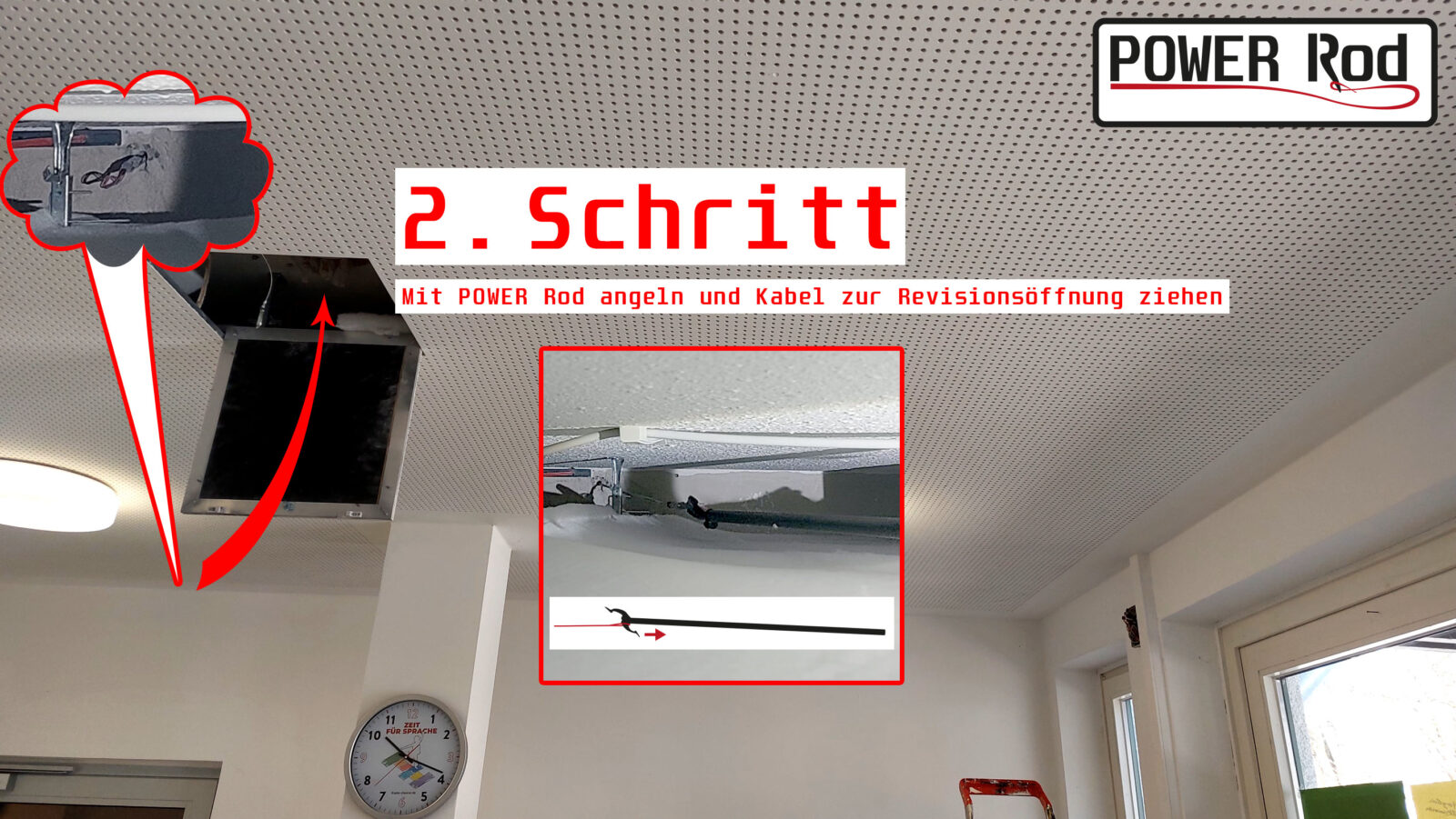 POWER Rod Anwendungsbeispiel Decke Schritt 2